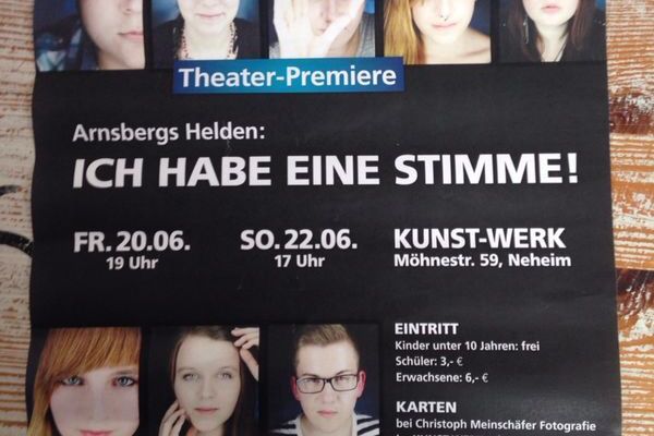 Plakat"Ich habe eine Stimme"
